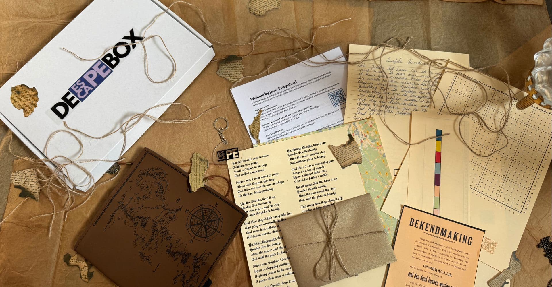 Header escape room spel De Escapebox