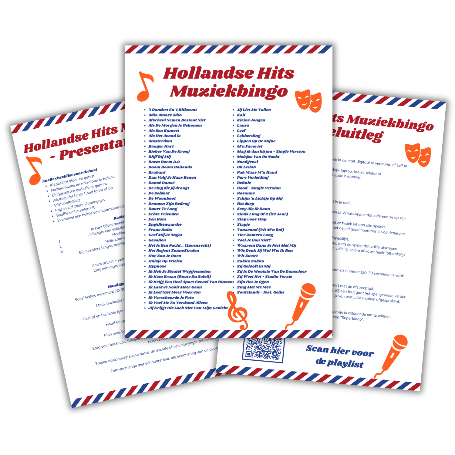 Hollandse Hits Muziekbingo