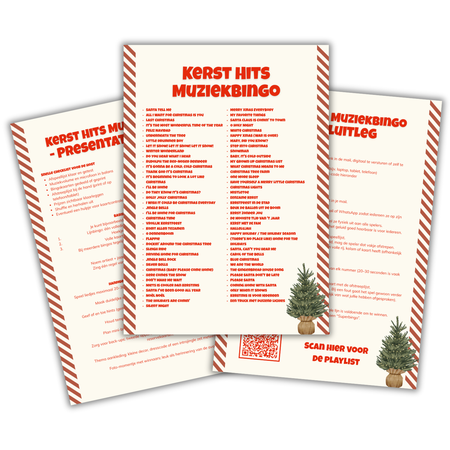 Kerst Hits Muziekbingo